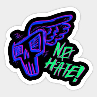 NAT SKULL No Hate edition Sticker